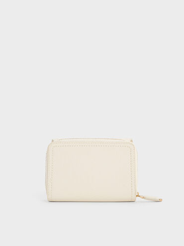 V&iacute; ngắn Stitch Trim Envelope, Kem, hi-res
