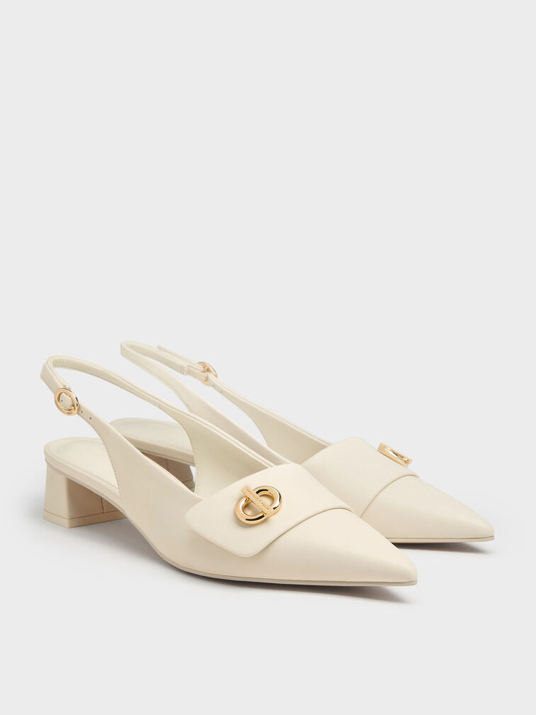 Marley Slingback Pumps, Chalk, hi-res