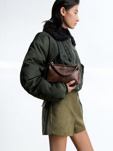 Túi xách hình thang Noane, Nâu cafe, hi-res