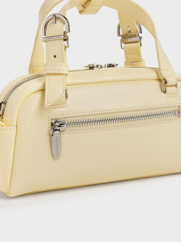 Rachel Multi-Pocket Bowling Bag, Butter Yellow, hi-res