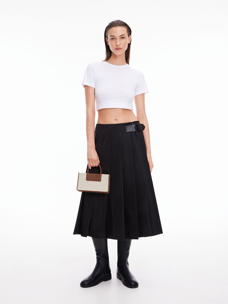 Mini Astra Canvas Tote Bag, Chocolate, hi-res