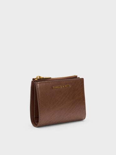 V&iacute; ngắn Harmonee Top Zip, Chocolate, hi-res
