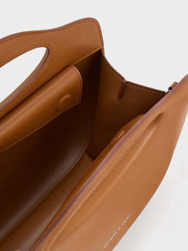 Cocoon Curved Handle Bag, Chocolate, hi-res