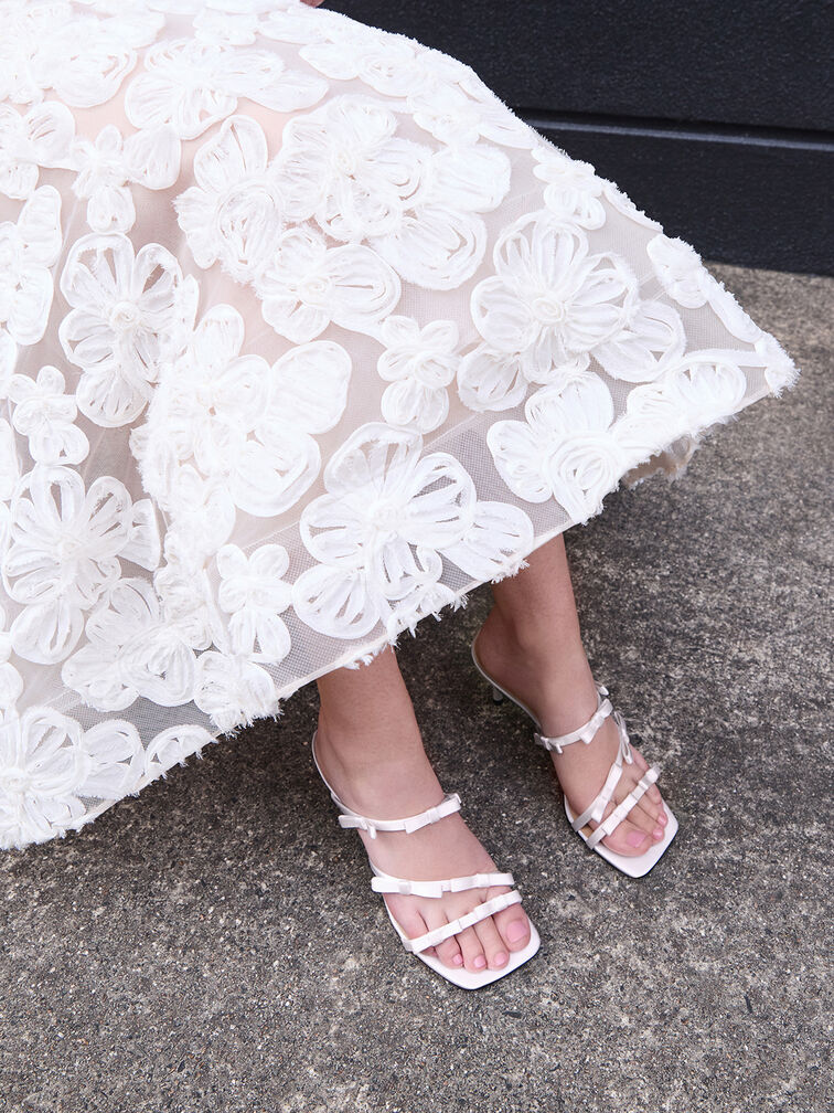 Gi&agrave;y mules cao g&oacute;t Jessy Recycled Polyester, Trắng, hi-res