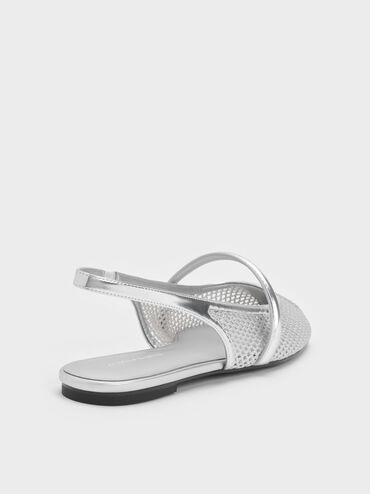 Gi&agrave;y sandals mũi tr&ograve;n Ellory, Bạc, hi-res
