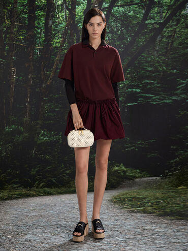 Azure Woven Crossbody Bag, Cream, hi-res