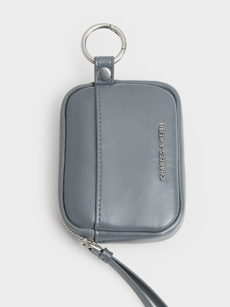 Tatiana Zip-Around Card Holder, Smoky Blue, hi-res