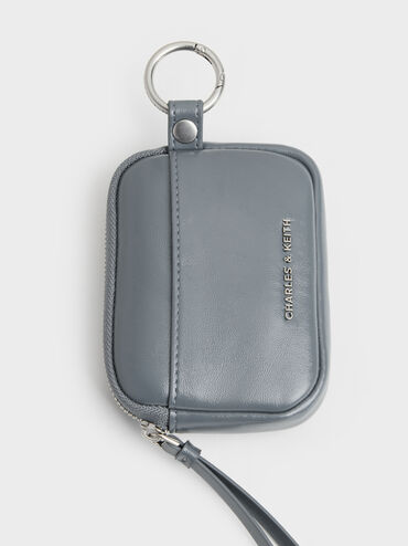 Tatiana Zip-Around Card Holder, Smoky Blue, hi-res