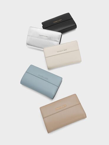 Cadence Top-Zip Wallet, Black, hi-res