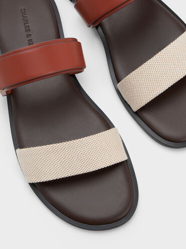 Dove Canvas Double-Strap Sandals, Multi, hi-res