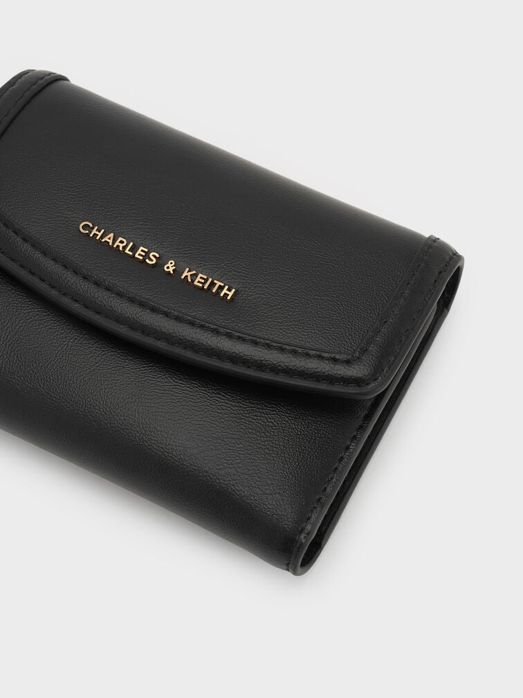 Haylen Front-Flap Small Wallet, Black, hi-res