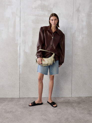 T&uacute;i đeo ch&eacute;o Bessie Side-Pocket, Pale Olive, hi-res