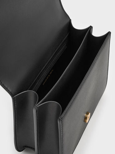 Violetta Boxy Bag, Black, hi-res