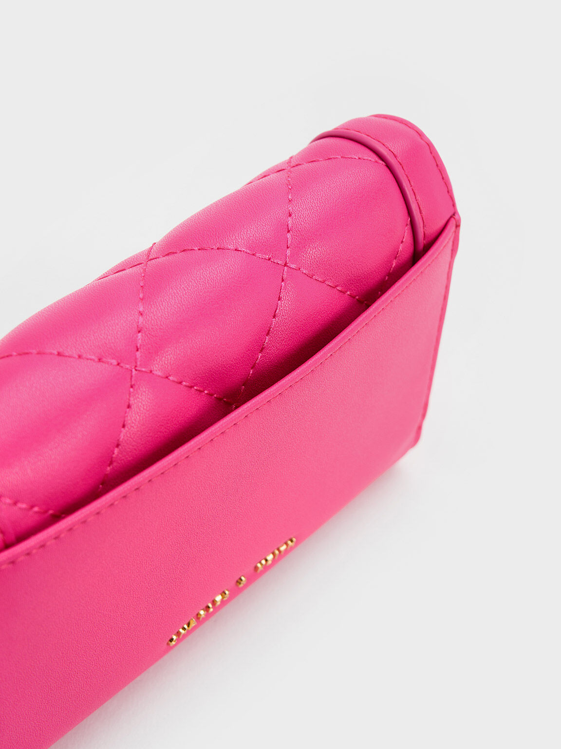 Arley Quilted Wallet, Fuchsia, hi-res