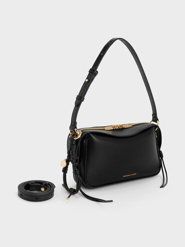 T&uacute;i đeo vai Mini Haylen, Đen, hi-res