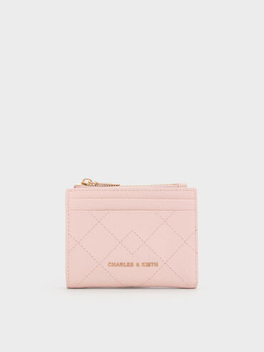 V&iacute; ngắn Duo Quilted hồng phớt, Soft Pink, hi-res