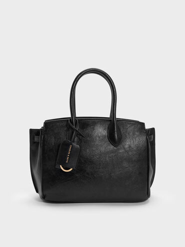 Ginevra Tote Bag, Black, hi-res