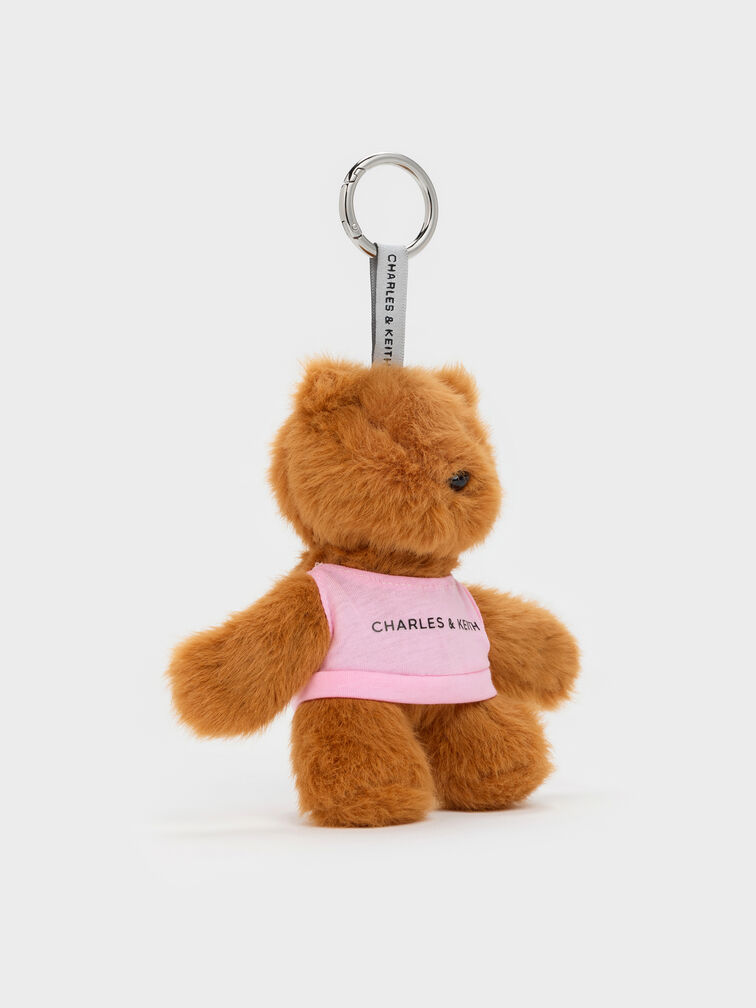 Dodie Pink-Shirt Bear Charm, Multi, hi-res