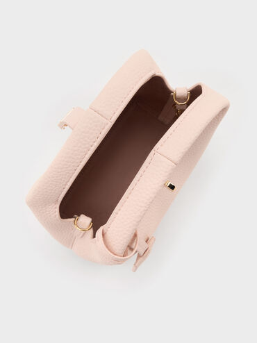 Mini Chance Turn-Lock Bucket Bag, Soft Pink, hi-res
