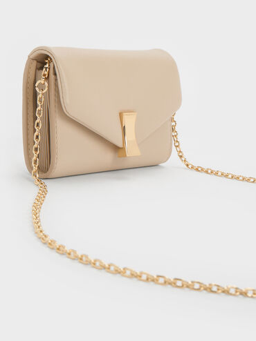 Lilibet Chain-Strap Wallet, Dusted Oat, hi-res