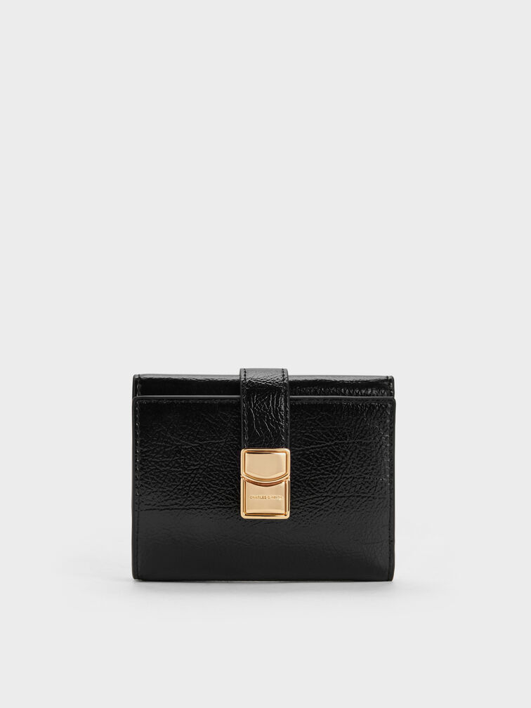 Acelynn Belted Small Wallet, Black, hi-res