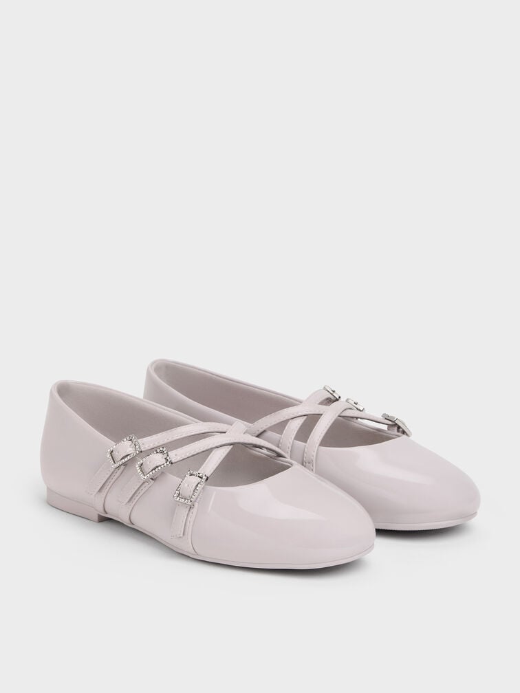 Gi&agrave;y b&uacute;p b&ecirc; b&eacute; g&aacute;i mũi tr&ograve;n, X&aacute;m hoa lilac, hi-res