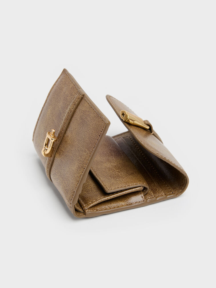 Delfina Small Wallet, Walnut Brown, hi-res