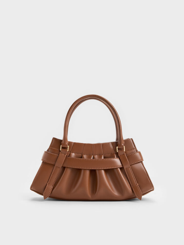 T&uacute;i đeo ch&eacute;o Isolde Belted Ruched, Chocolate, hi-res
