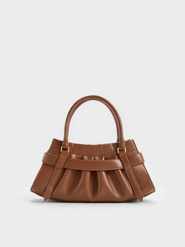 T&uacute;i đeo ch&eacute;o Isolde Belted Ruched, Chocolate, hi-res