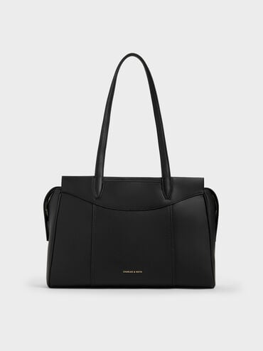 T&uacute;i tote h&igrave;nh thang Raon, Đen, hi-res