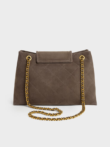 T&uacute;i đeo vai nắp gập Large Apfra, Stone Grey, hi-res
