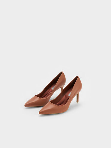 Gi&agrave;y cao g&oacute;t mũi nhọn Pointed Toe Stiletto, N&acirc;u, hi-res