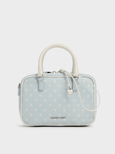 T&uacute;i x&aacute;ch phom chữ nhật Sianna Polka-Dot, Sea Salt Blue, hi-res