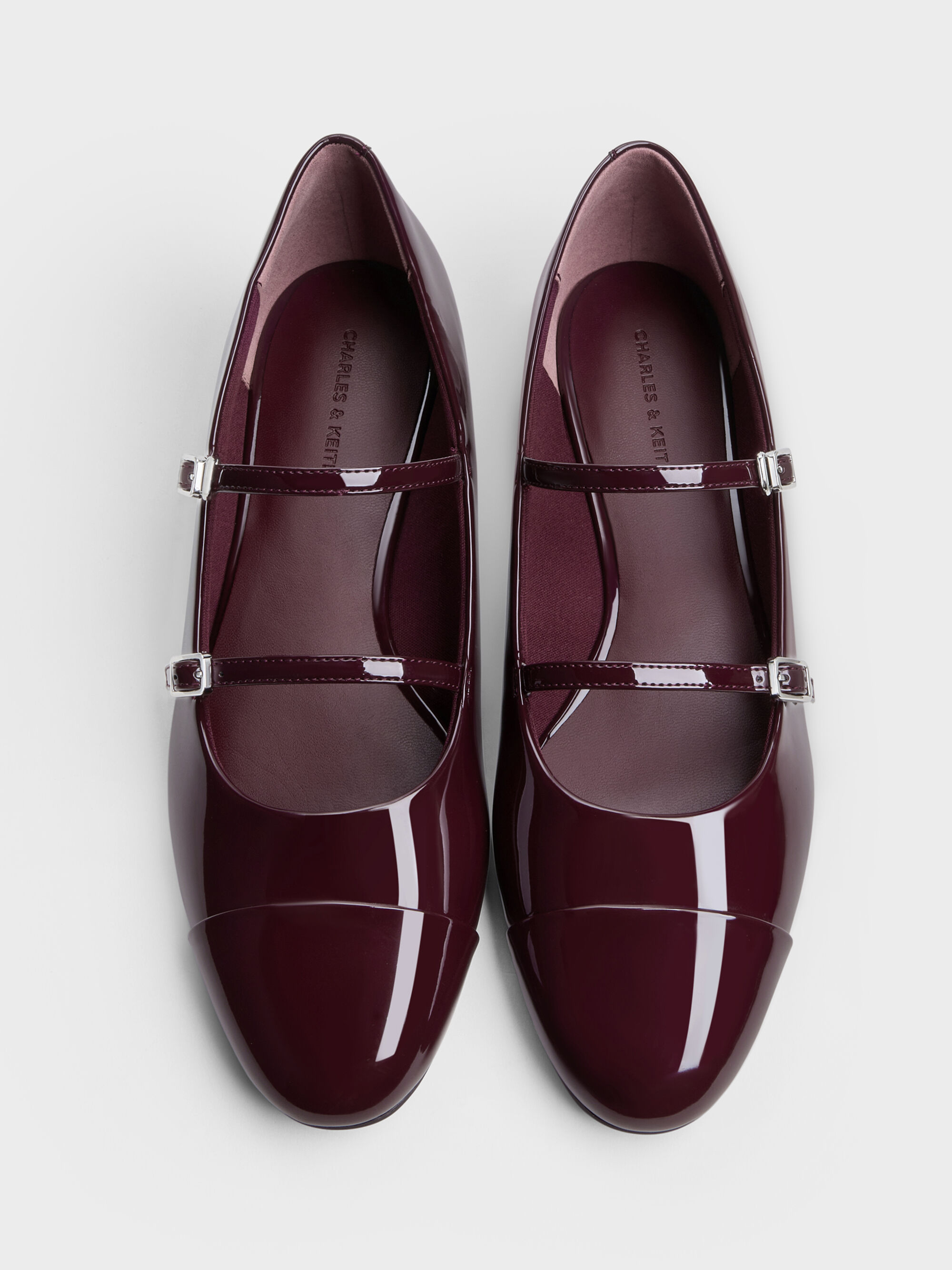 Mary　151  Chalk Triple-Strap Crossover Block-Heel Mary Janes - Chalk - Shoes