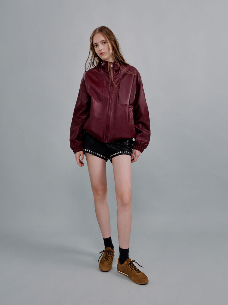 Giày sneakers cổ thấp Jace Leather, Nâu, hi-res