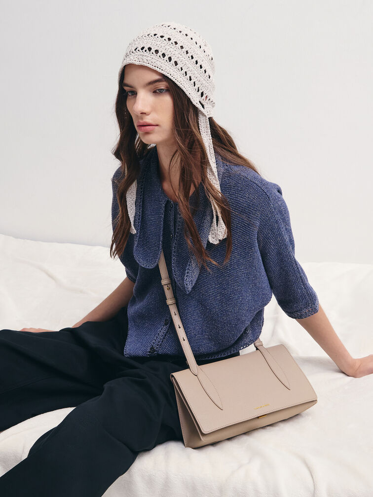 Allyn Shoulder Bag, Taupe, hi-res