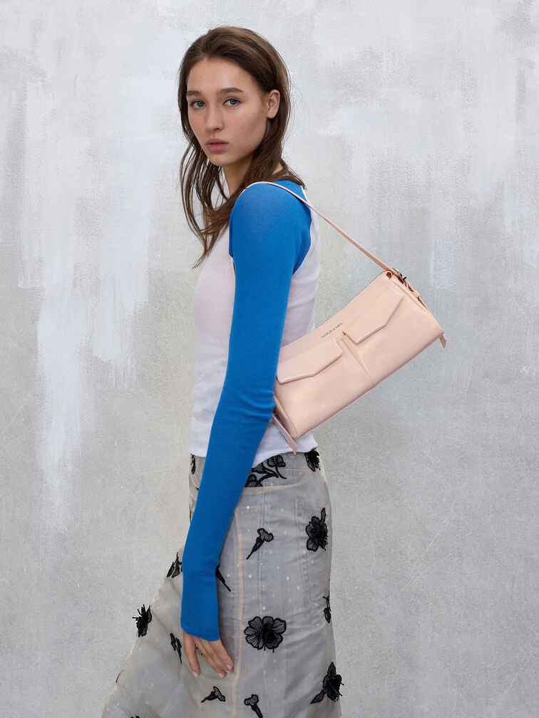 T&uacute;i đeo vai h&igrave;nh thang Rachel, Soft Pink, hi-res