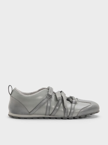Gi&agrave;y sneakers cổ thấp Silko Burnished, X&aacute;m nhạt, hi-res