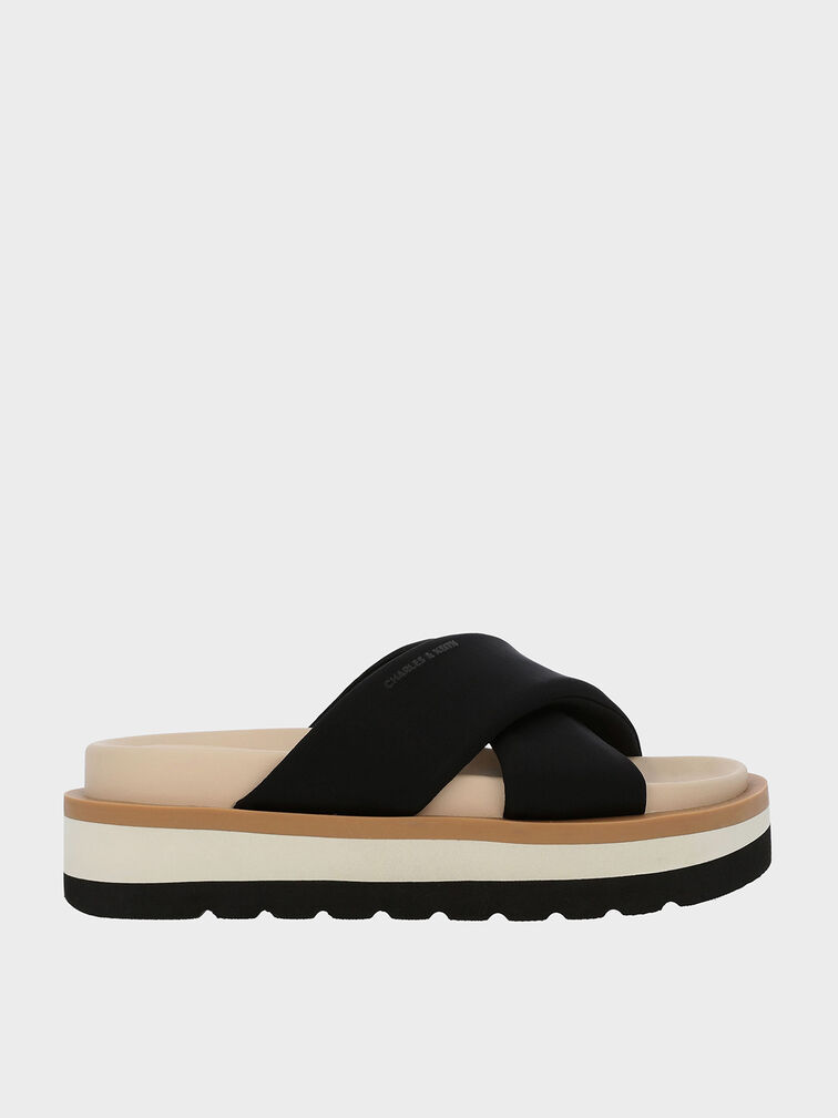 D&eacute;p quai ch&eacute;o Crossover Platform, Đen, hi-res