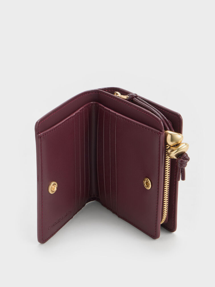 Augustine Zip-Around Small Wallet, Wineberry Red, hi-res