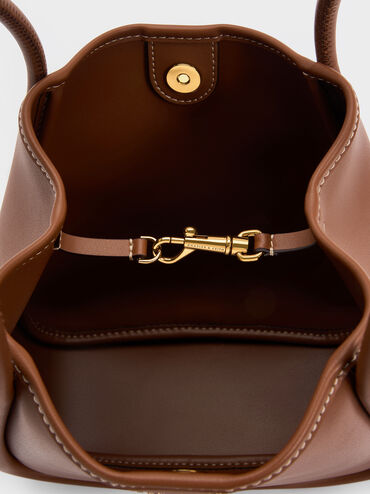 Túi tote Mini Lyla Tubular, Chocolate, hi-res