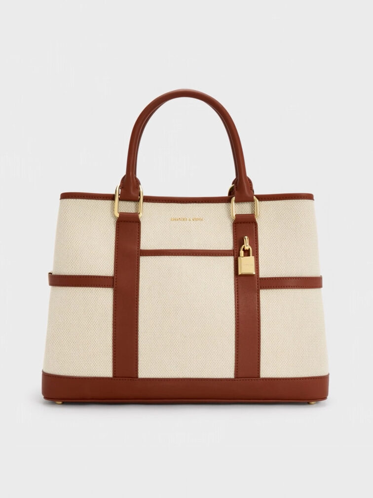 T&uacute;i tote Scottie Canvas, Gạch, hi-res