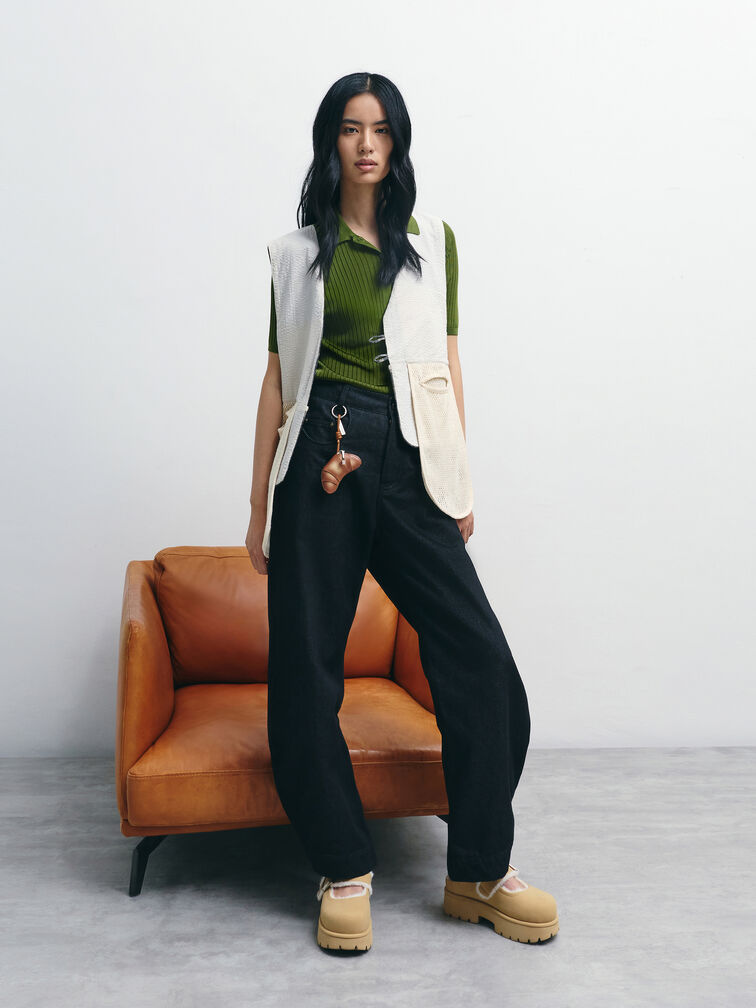 Móc khoá Croissant, Nutmeg Beige, hi-res