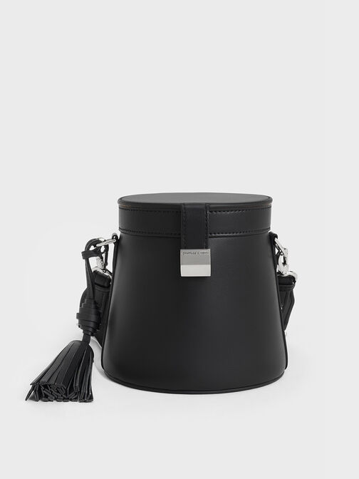 Túi bucket hình trụ Sianna, Noir, hi-res