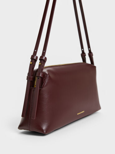 Túi đeo vai phom chữ nhật Deyna, Wineberry Red, hi-res