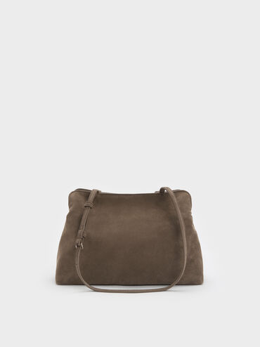T&uacute;i đeo vai thắt nơ Reese x&aacute;m đ&aacute;, Stone Grey, hi-res