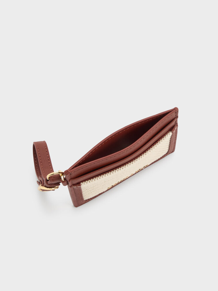 V&iacute; đựng thẻ phom chữ nhật Scottie Canvas, Gạch, hi-res