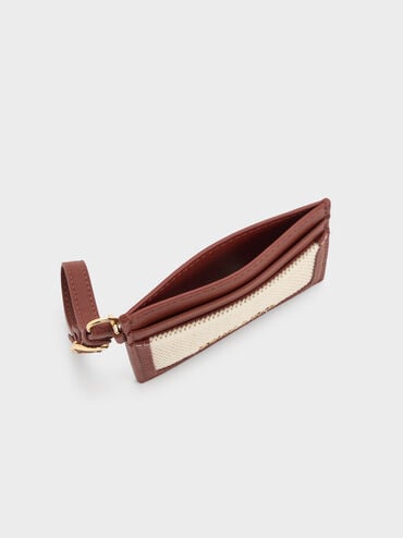 V&iacute; đựng thẻ phom chữ nhật Scottie Canvas, Gạch, hi-res