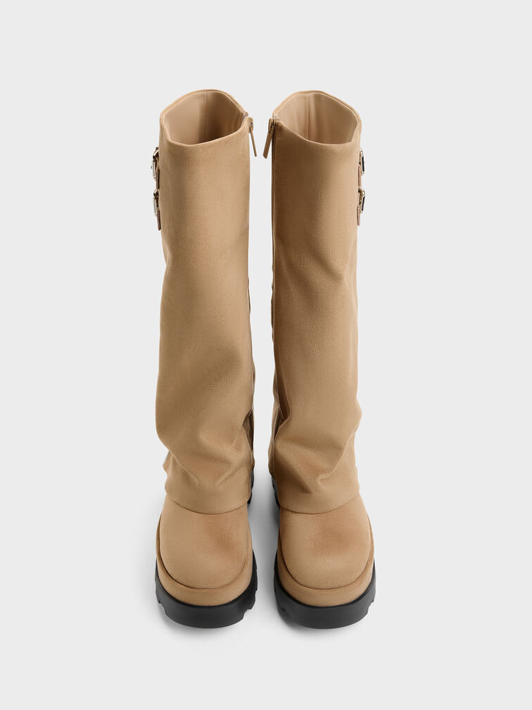 Boots cổ cao đế xuồng Barron, C&aacute;t, hi-res