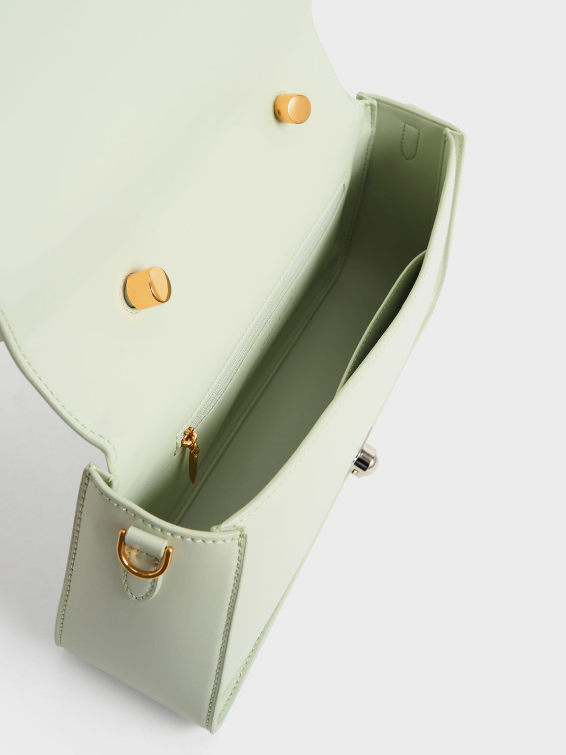 Avis Elongated Handle Trapeze Bag, Mint Green, hi-res